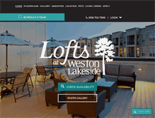 Tablet Screenshot of loftsatweston.com